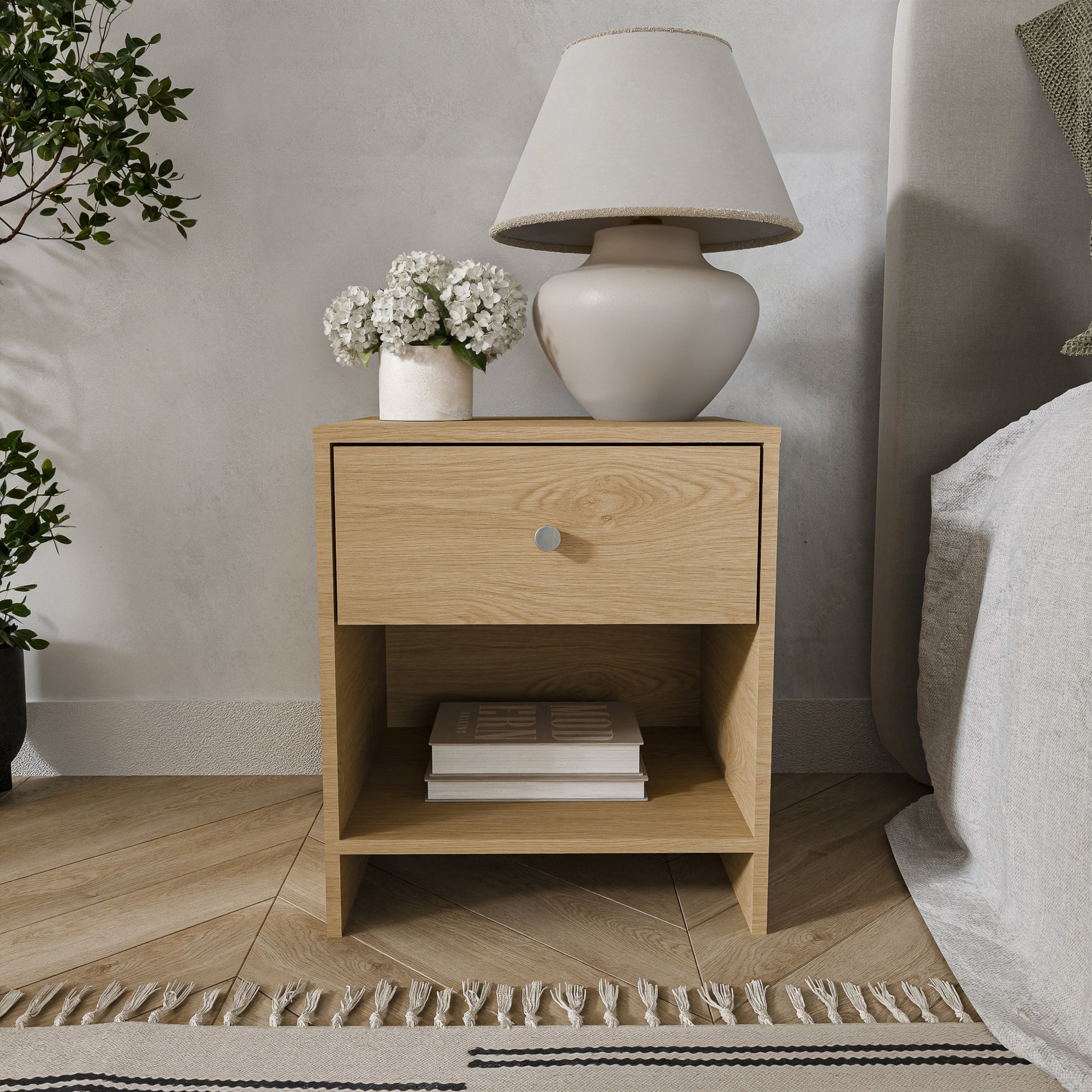 שידת לילה מודרנית לחדר שינה דגם סלין