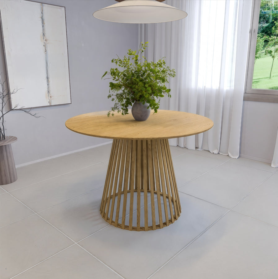 שולחן פינת אוכל מודרני דגם בוסטון - צבע עץ בהיר