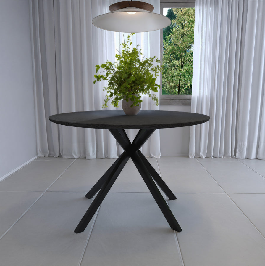 שולחן פינת אוכל מודרני דגם וינה - צבע שחור