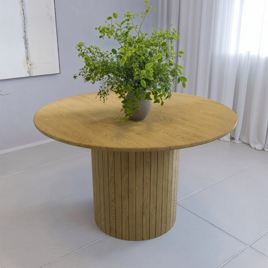 שולחן פינת אוכל מודרני דגם קורפו - צבע עץ בהיר