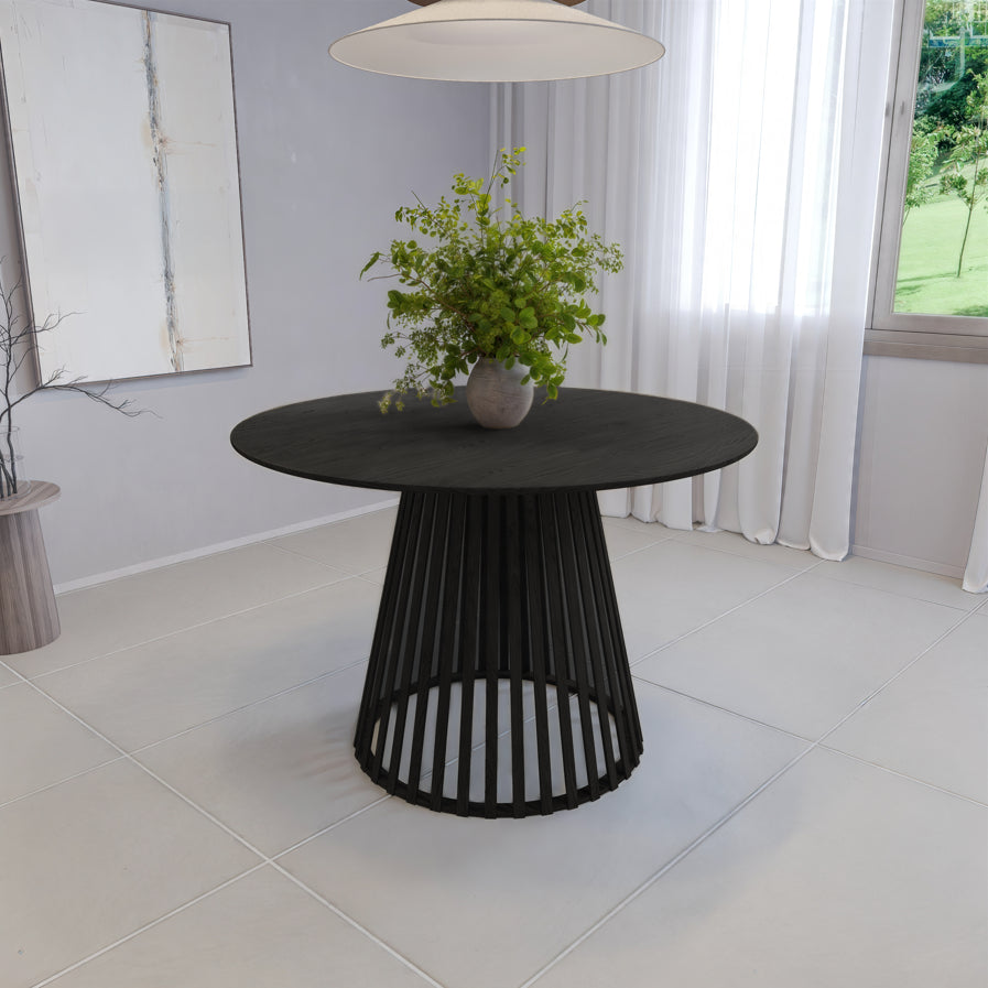 שולחן פינת אוכל מודרני דגם בוסטון - צבע שחור