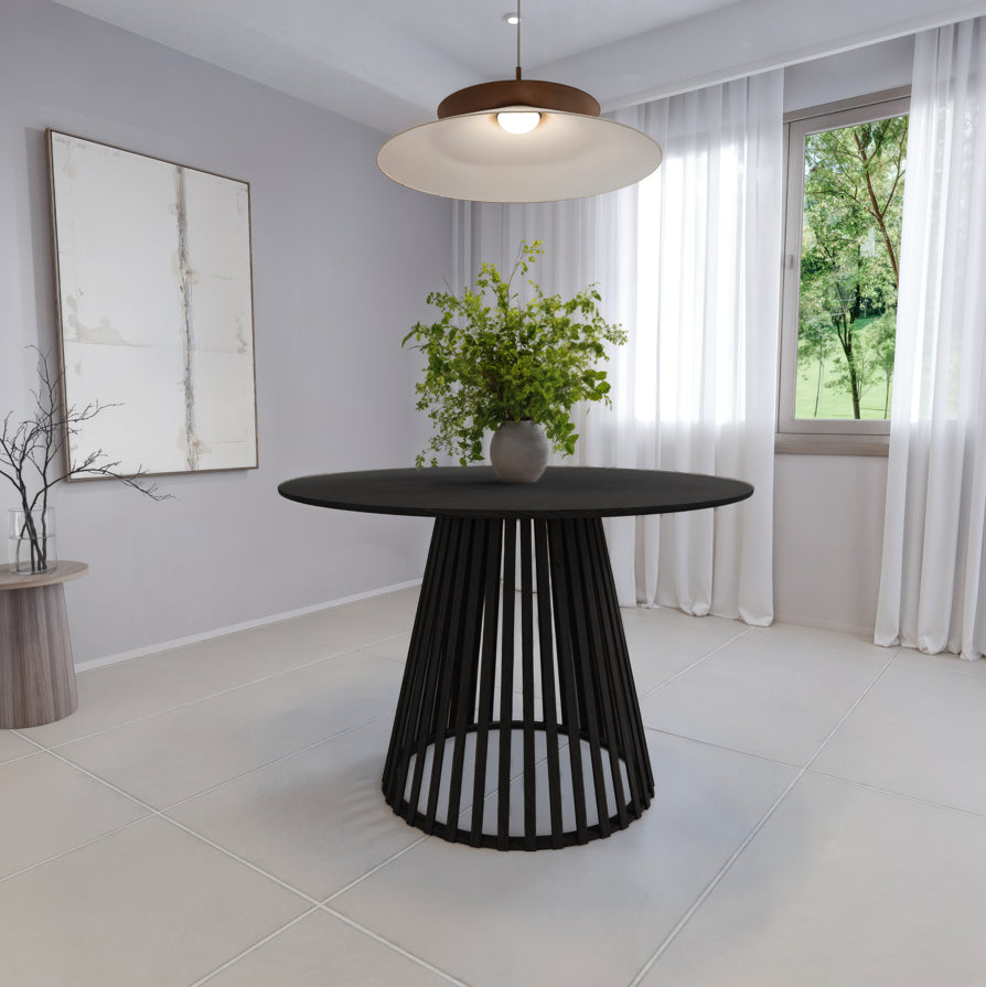 שולחן פינת אוכל מודרני דגם בוסטון - צבע שחור