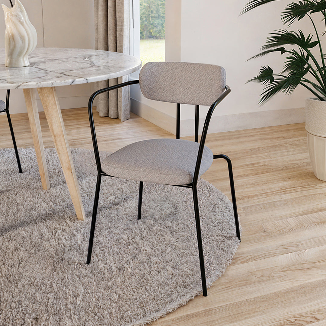 כסא לפינת אוכל דגם מונה - צבע אפור