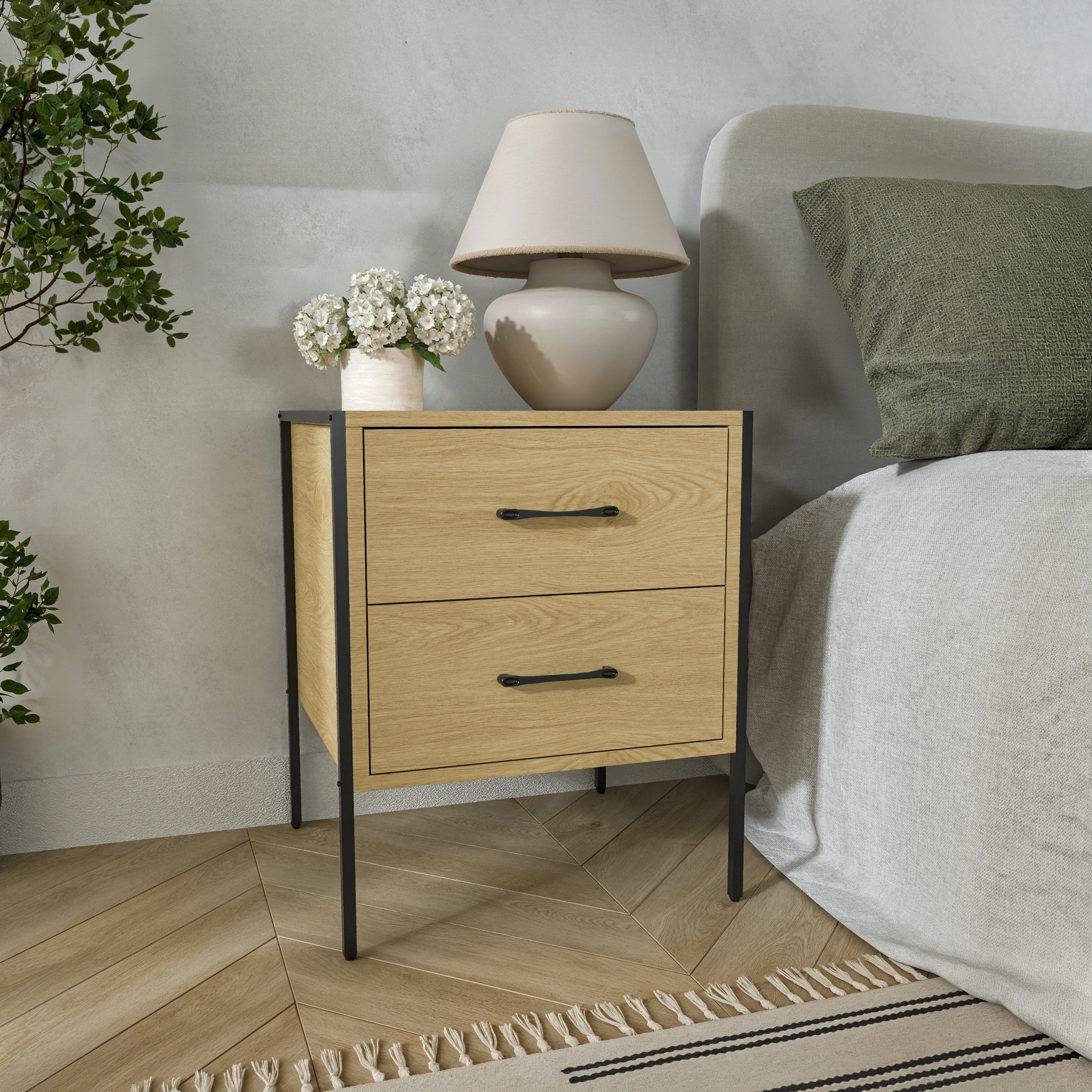 שידת לילה מודרנית לחדר שינה דגם ליסה אלון