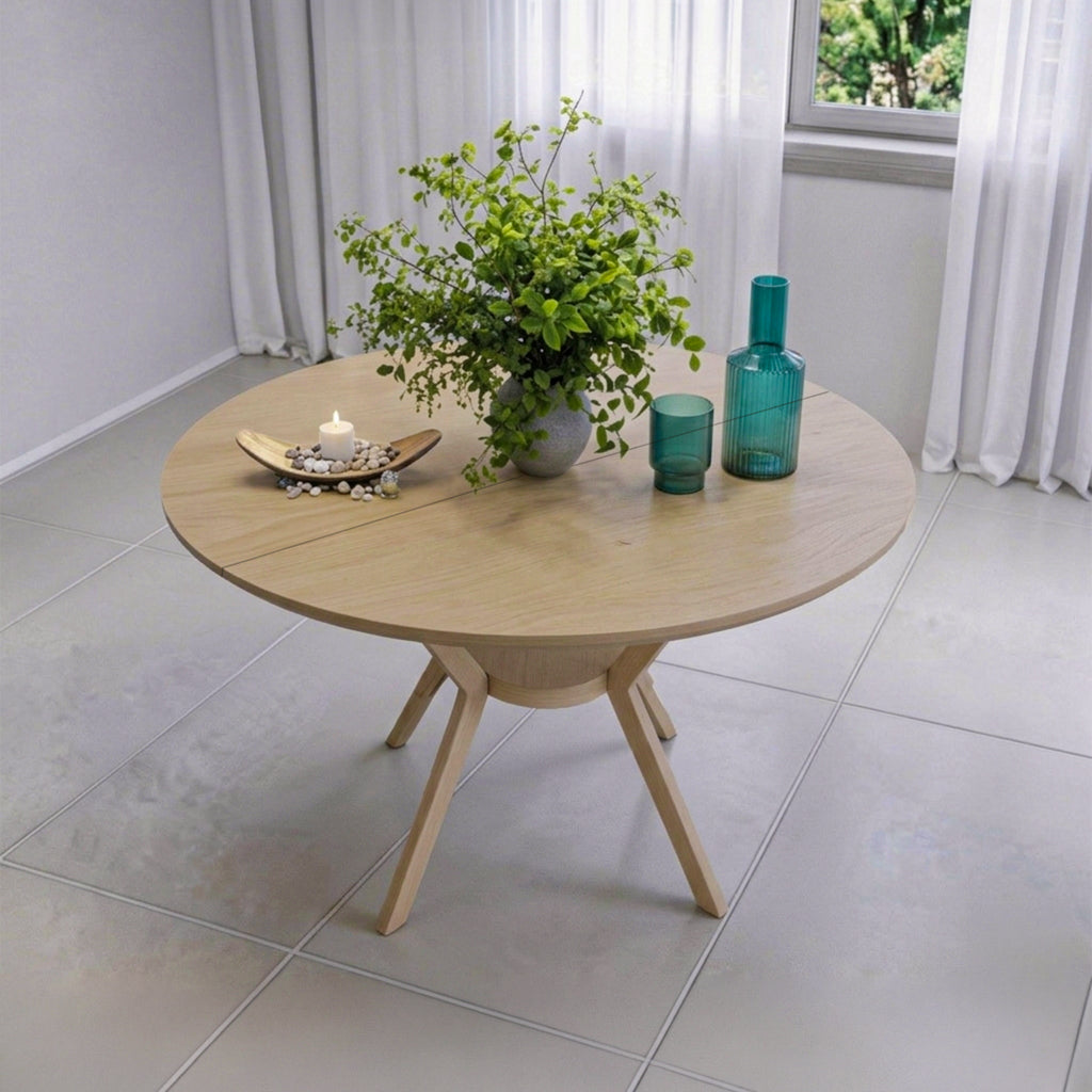 שולחן פינת אוכל מודרני דגם אטלס - צבע עץ בהיר