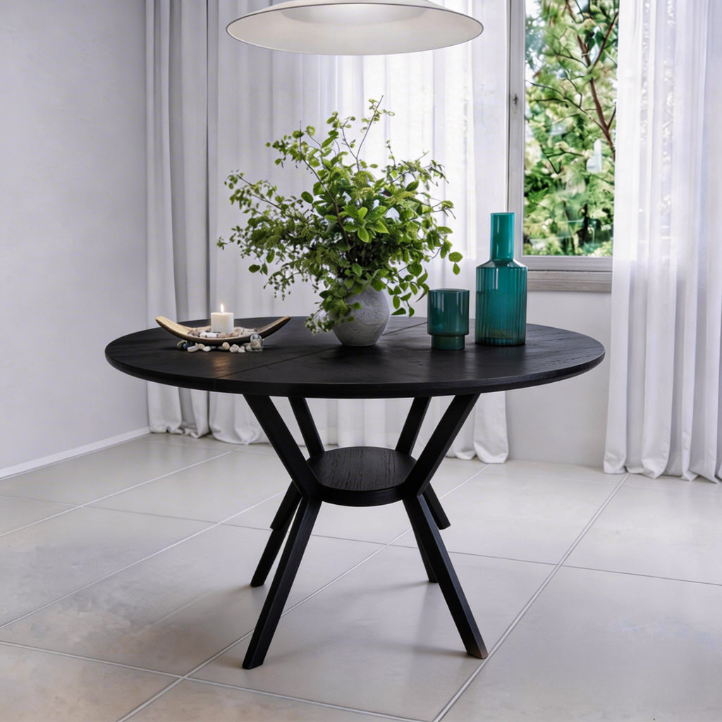 שולחן פינת אוכל מודרני דגם אטלס - צבע שחור