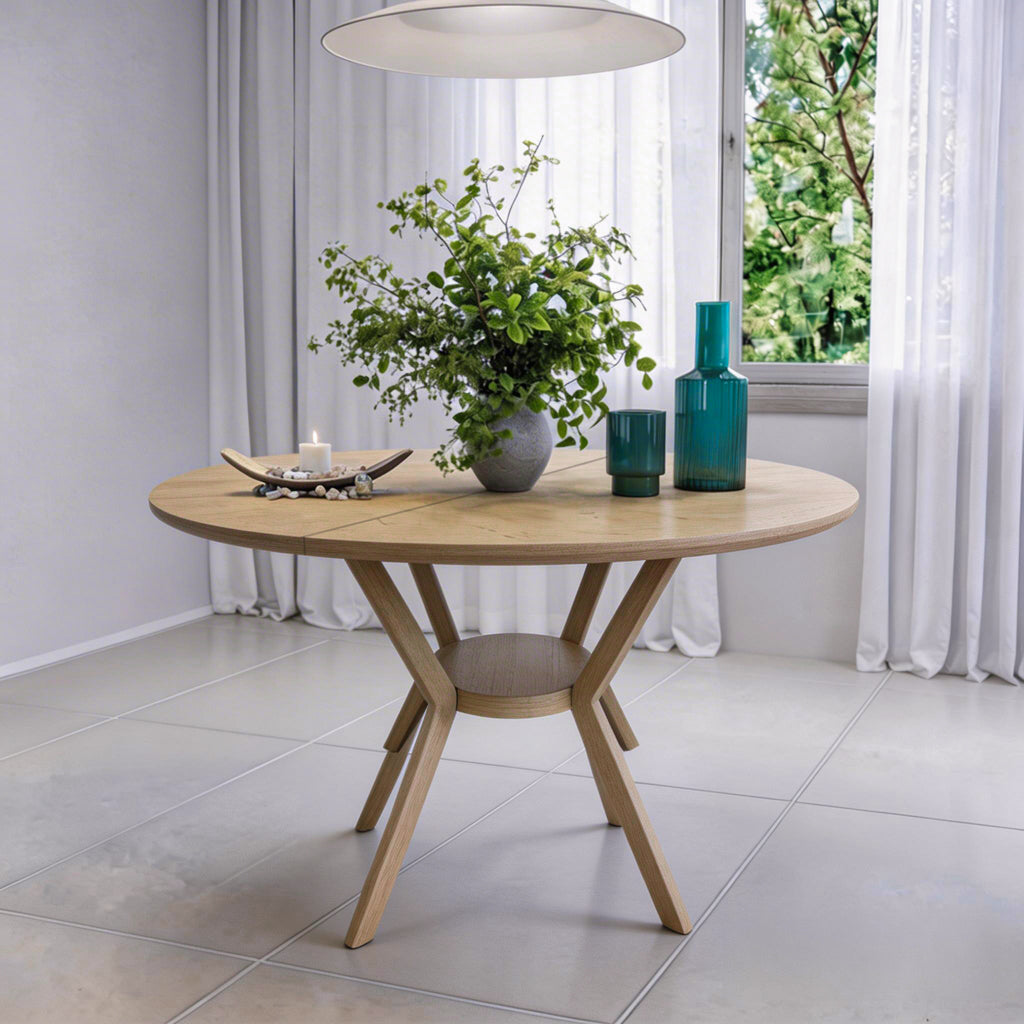 שולחן פינת אוכל מודרני דגם אטלס - צבע עץ בהיר