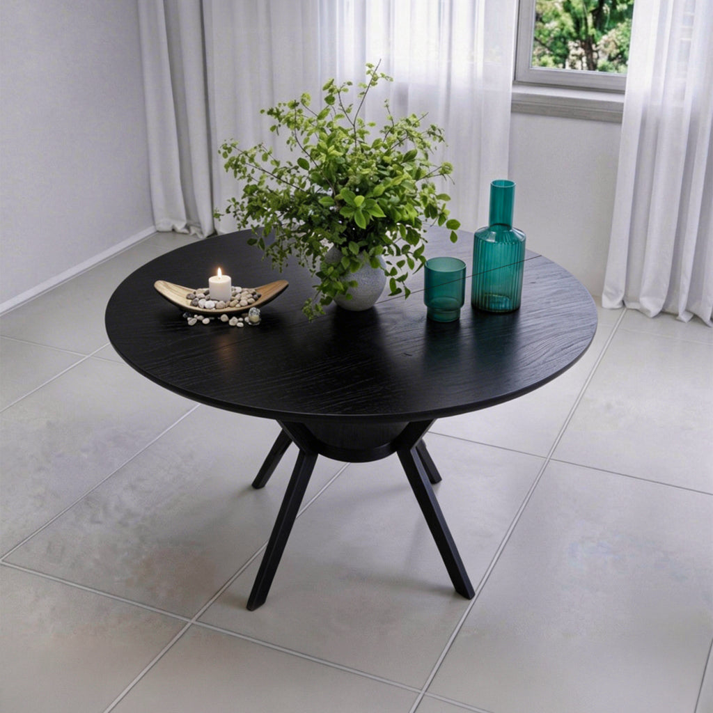 שולחן פינת אוכל מודרני דגם אטלס - צבע שחור