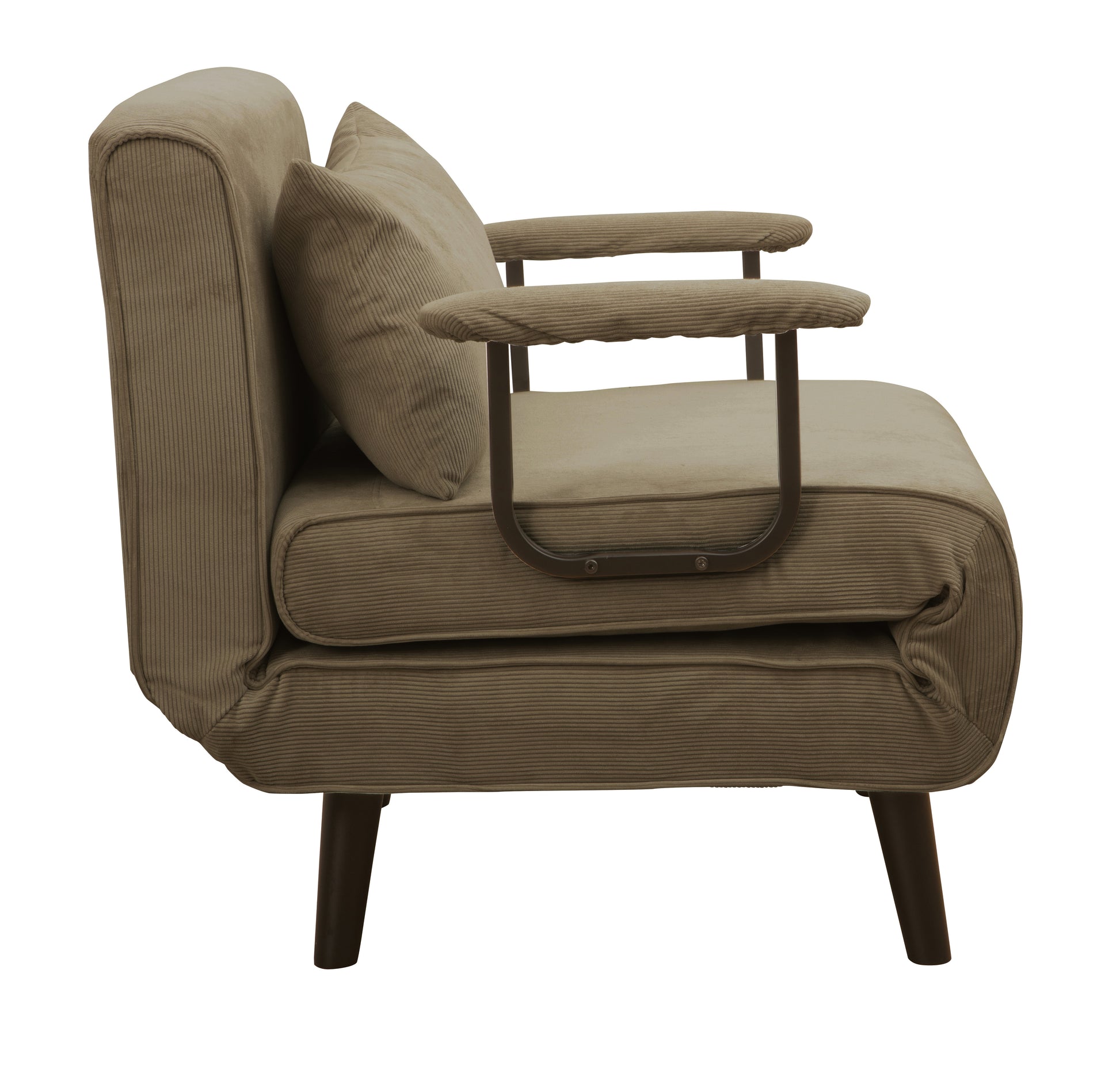 כורסה נפתחת למיטה מעוצבת דגם מילה - צבע חום