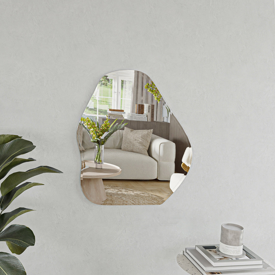 מראה אמורפית ללא מסגרת במגוון גדלים - דגם קורפו