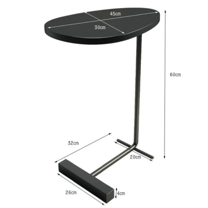 שולחן צד לסלון / חדר שינה בצבע שחור