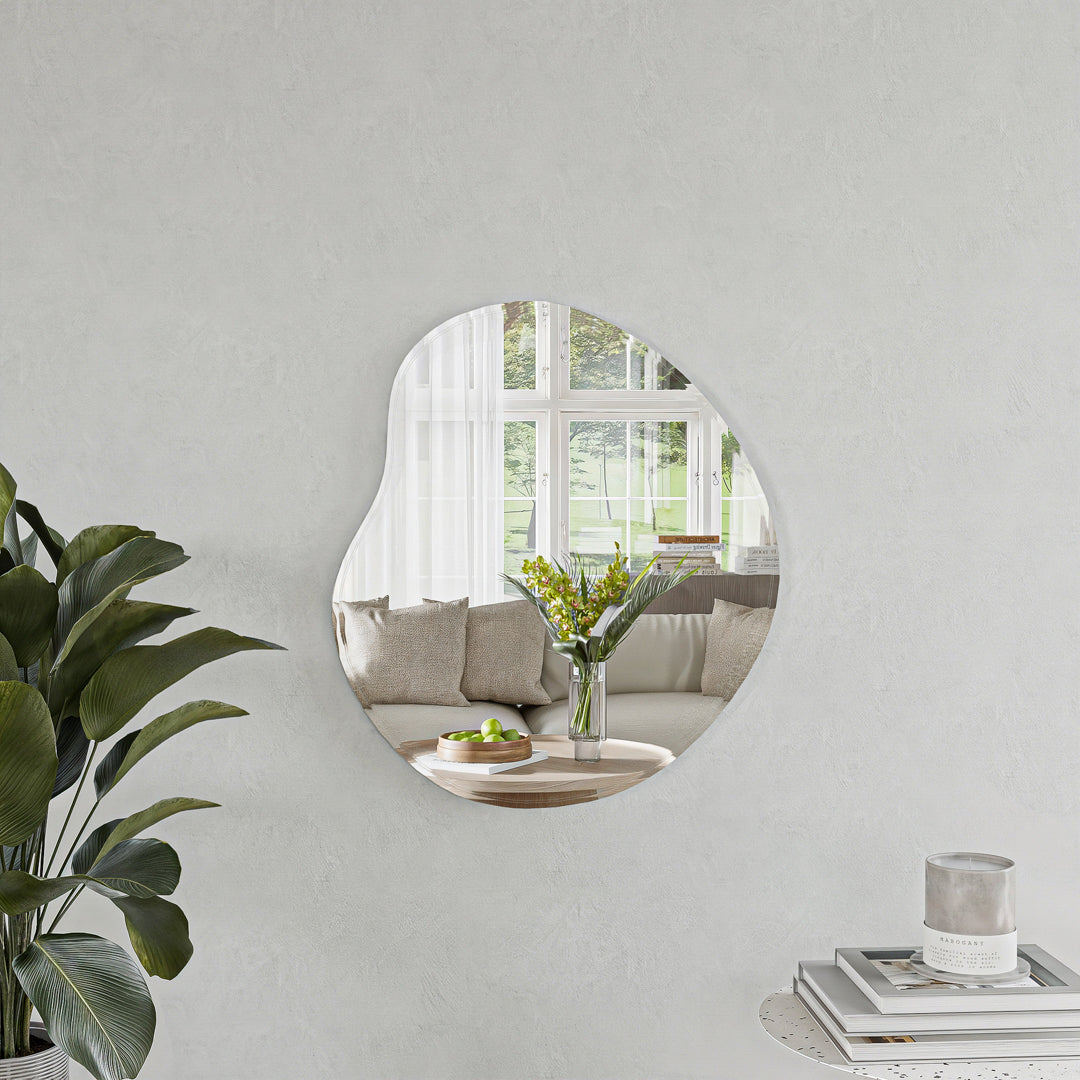 מראה אמורפית ללא מסגרת במגוון גדלים - דגם סורנטו