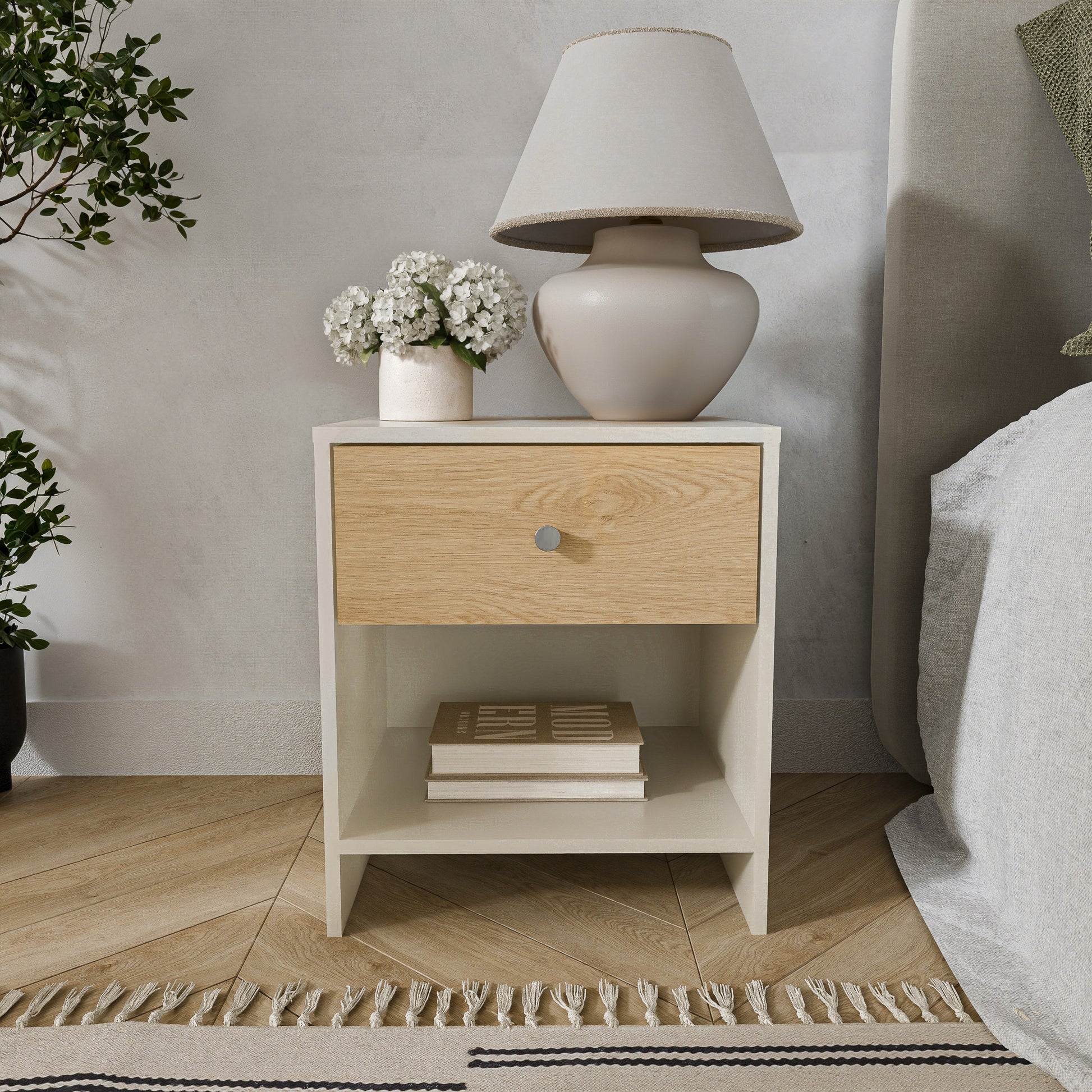 שידת לילה מודרנית לחדר שינה דגם סלין