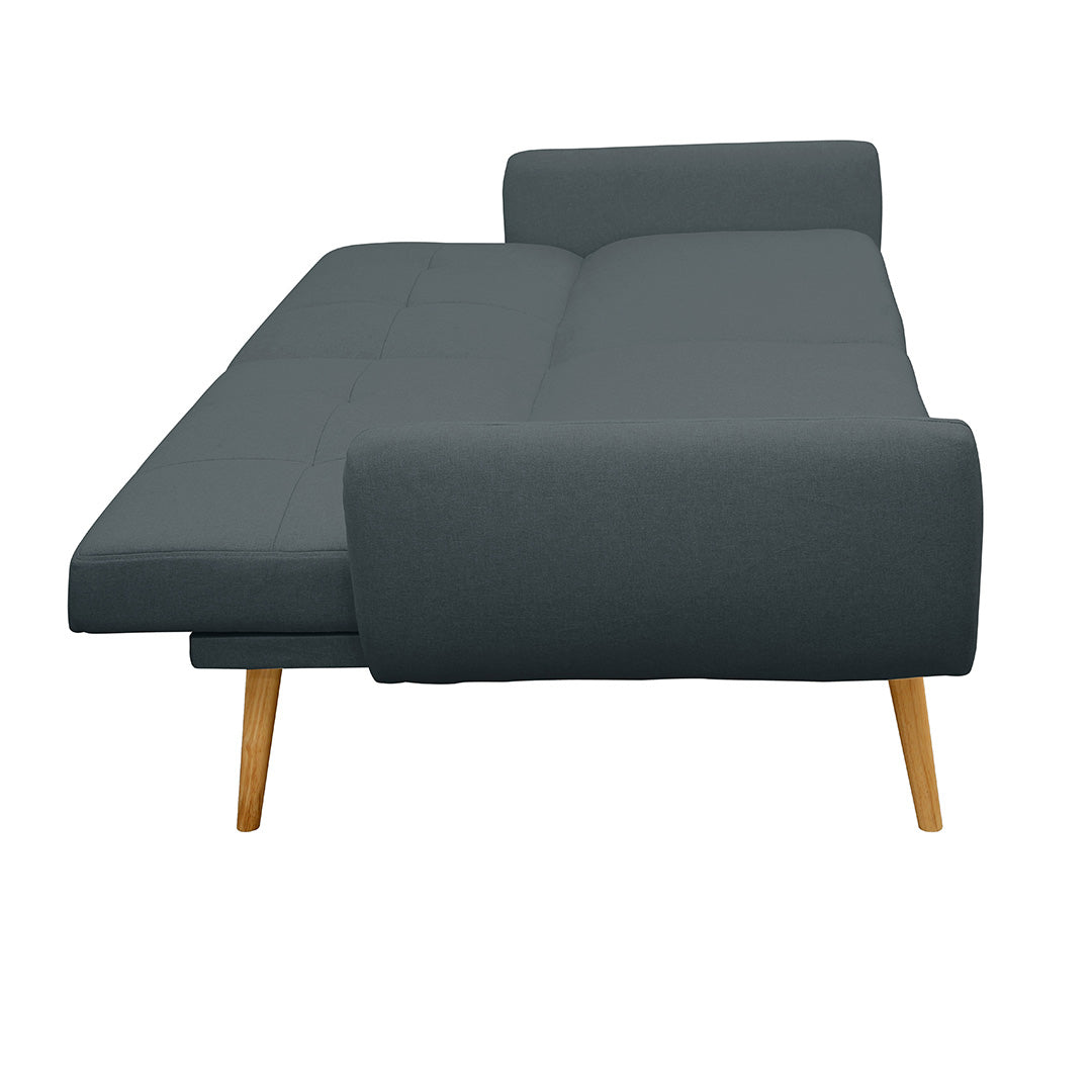 ספה נפתחת מעוצבת דגם קמילה - צבע אפור כהה