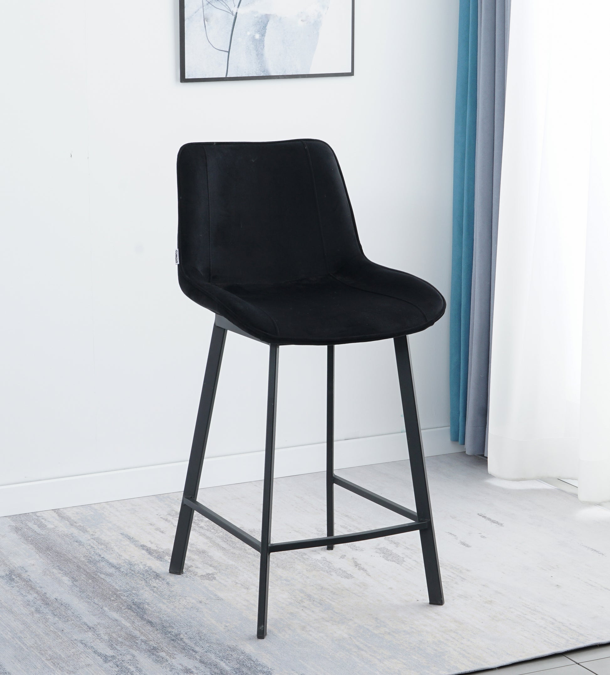 כסא בר דגם סופיה - צבע שחור